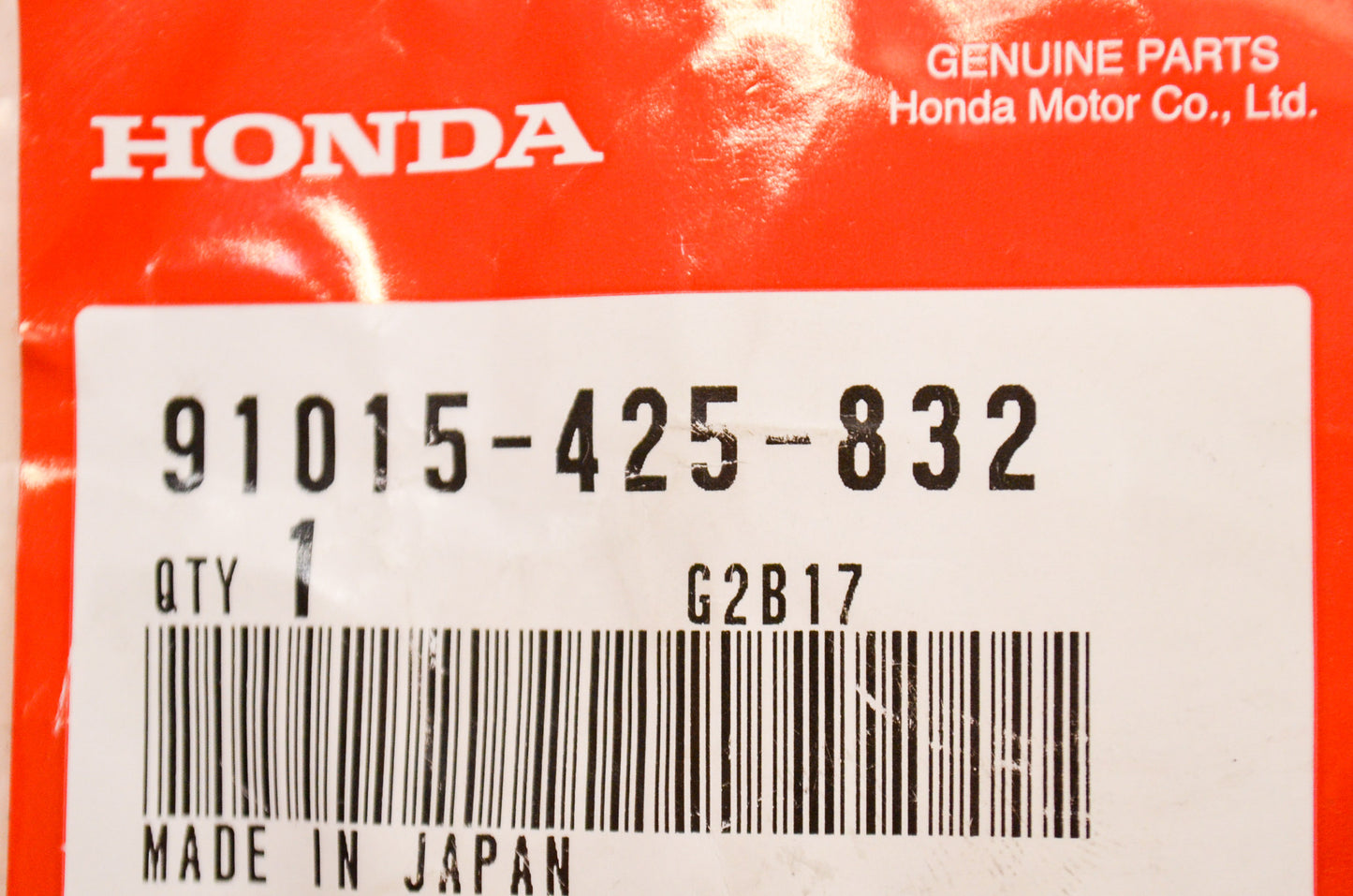 OEM Honda 91015-425-832 Head Pipe Bearing NOS