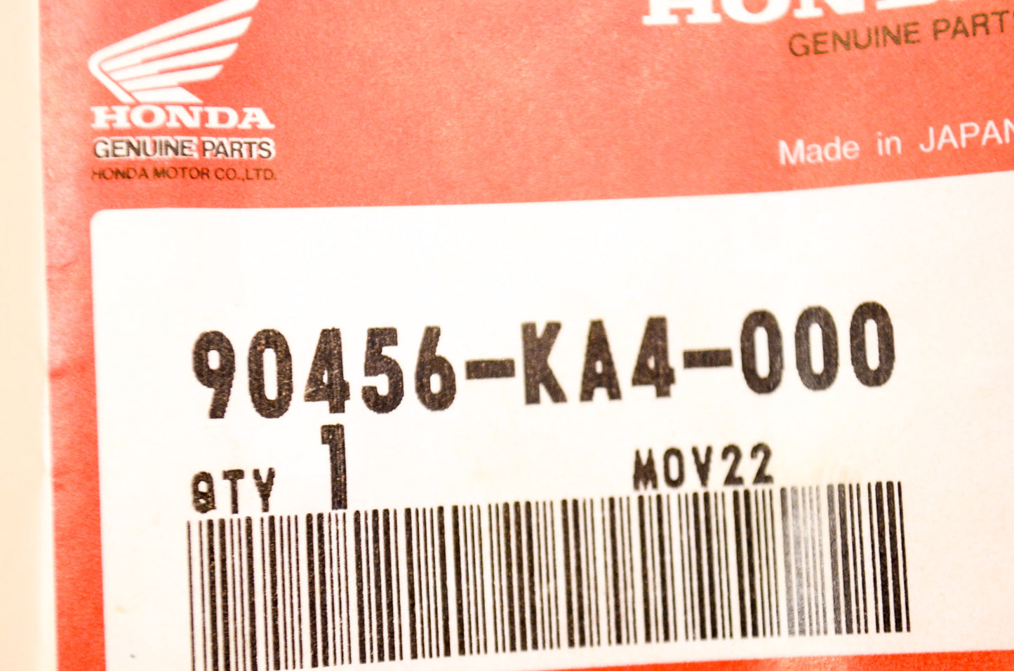 OEM Honda 90456-KA4-000 Washer (18X32) NOS