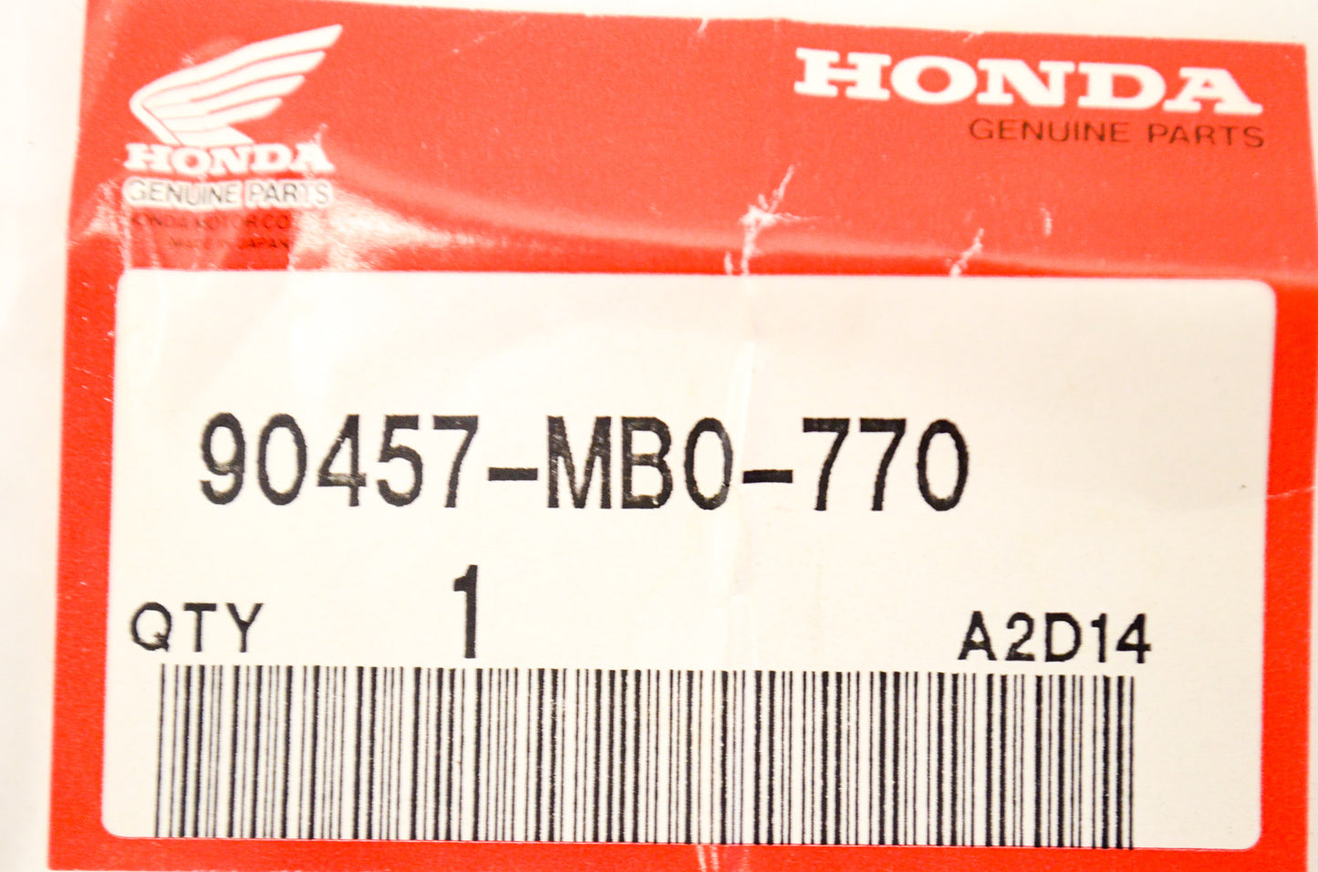 OEM Honda 90457-MB0-770 Washer (20X0.85) NOS
