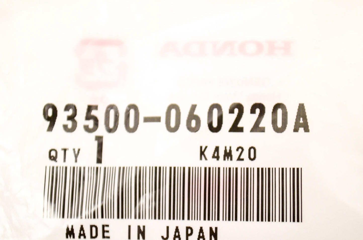 OEM Honda 93500-060220A Pan Screw 6X22 NOS
