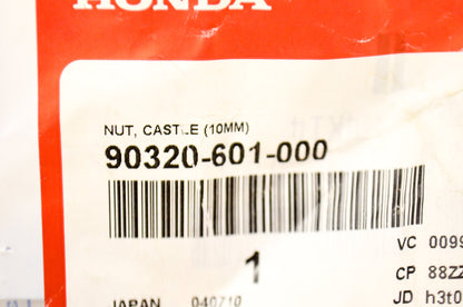 OEM Honda 90320-601-000 Castle Nut (10MM) NOS