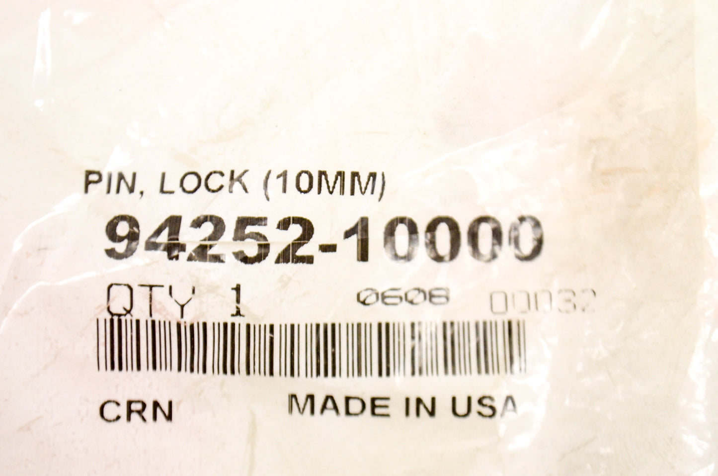 OEM Honda 94252-10000 Lock Pin (10MM) NOS