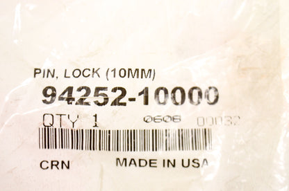 OEM Honda 94252-10000 Lock Pin (10MM) NOS
