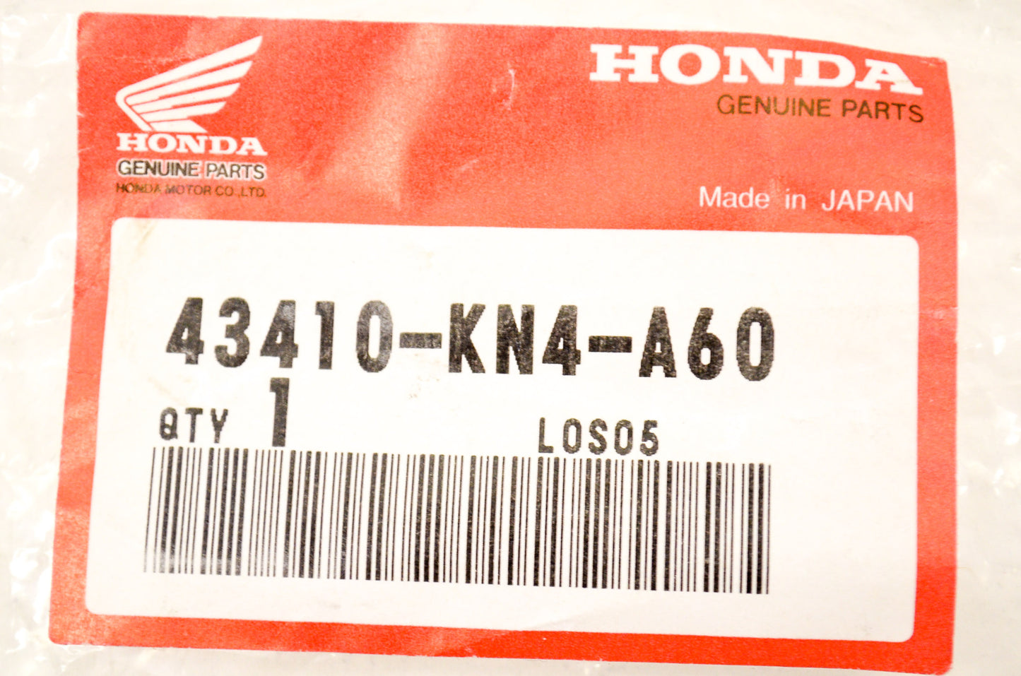 OEM Honda 43410-KN4-A60 Rear Brake Arm NOS
