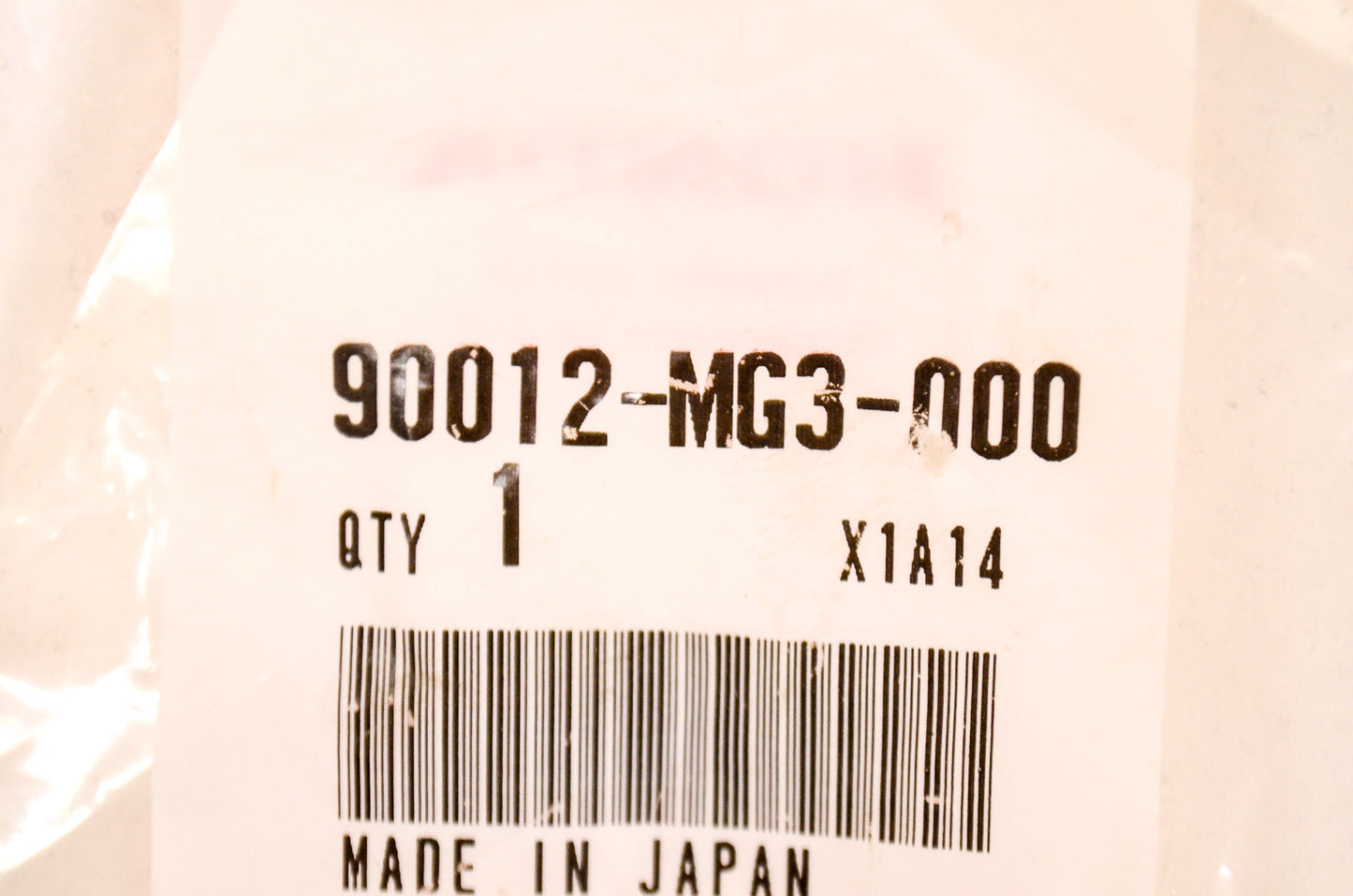 OEM Honda 90012-MG3-000 Tappet Adjusting Screw NOS