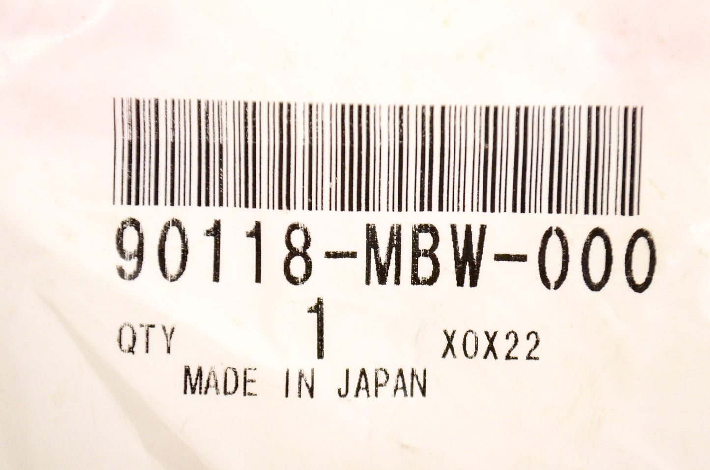 OEM Honda 90118-MBW-000 Special Bolt (5X14) NOS