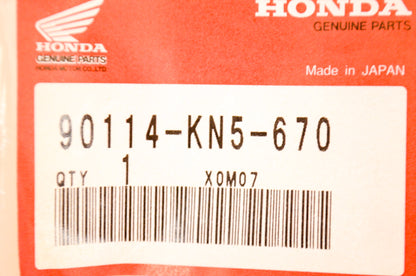 OEM Honda 90114-KN5-670 Lever Pivot Bolt NOS