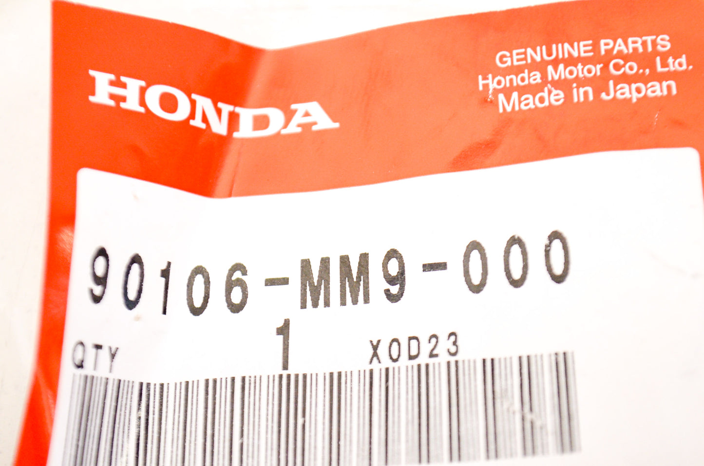OEM Honda 90106-MM9-000 Front Bolt NOS