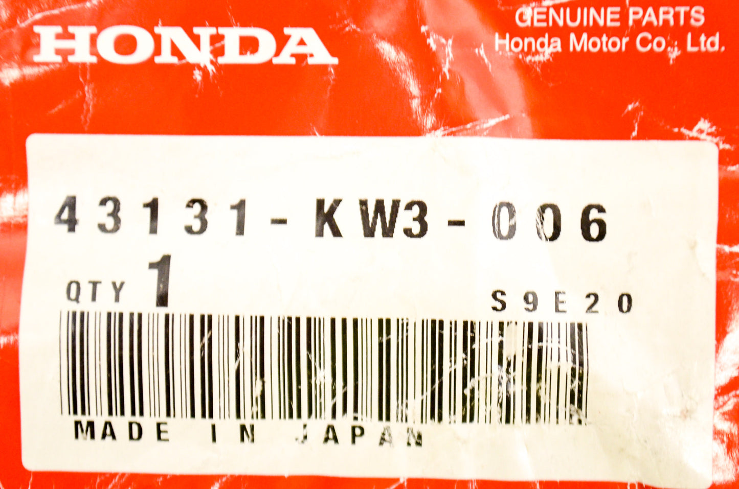 OEM Honda 43131-KW3-006 Pin Bolt NOS