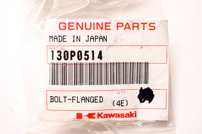 OEM Kawasaki 130P0514 Flanged Bolt NOS
