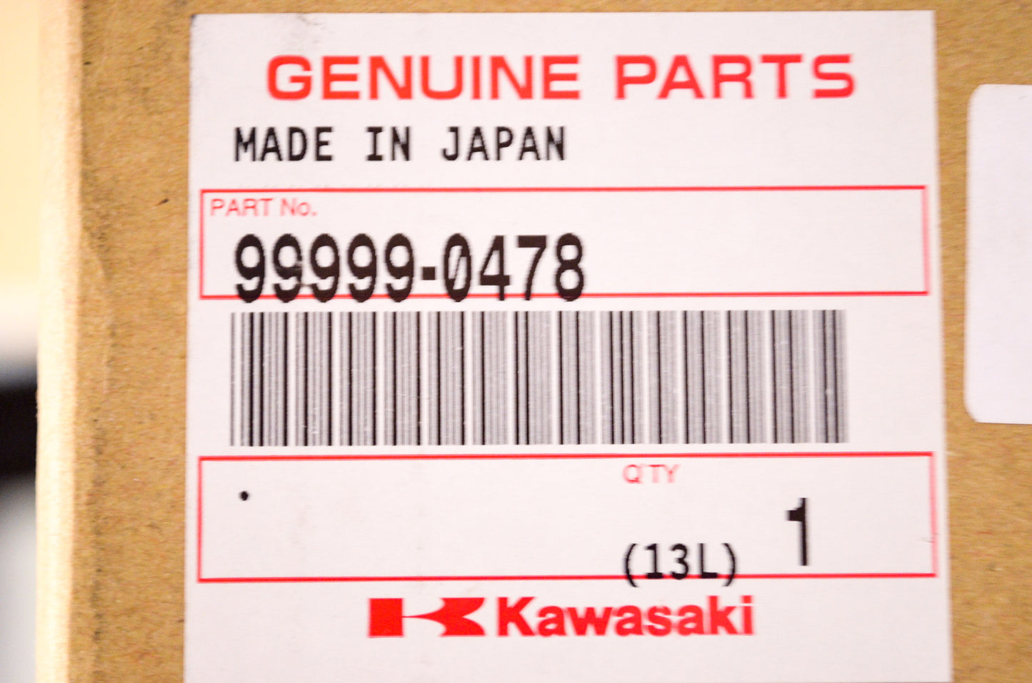 OEM Kawasaki 99999-0478 Tank Kit