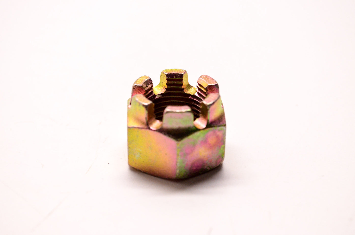 OEM Polaris 7547337 Zinc/Yellow Castle Nut M18X1.5 NOS