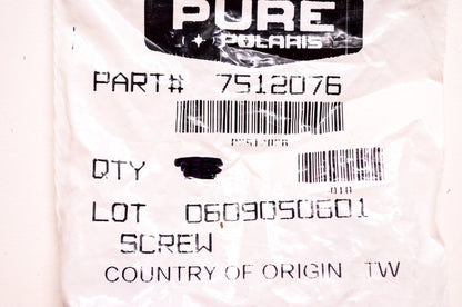OEM Polaris 7512076 Screw Qty 5 NOS