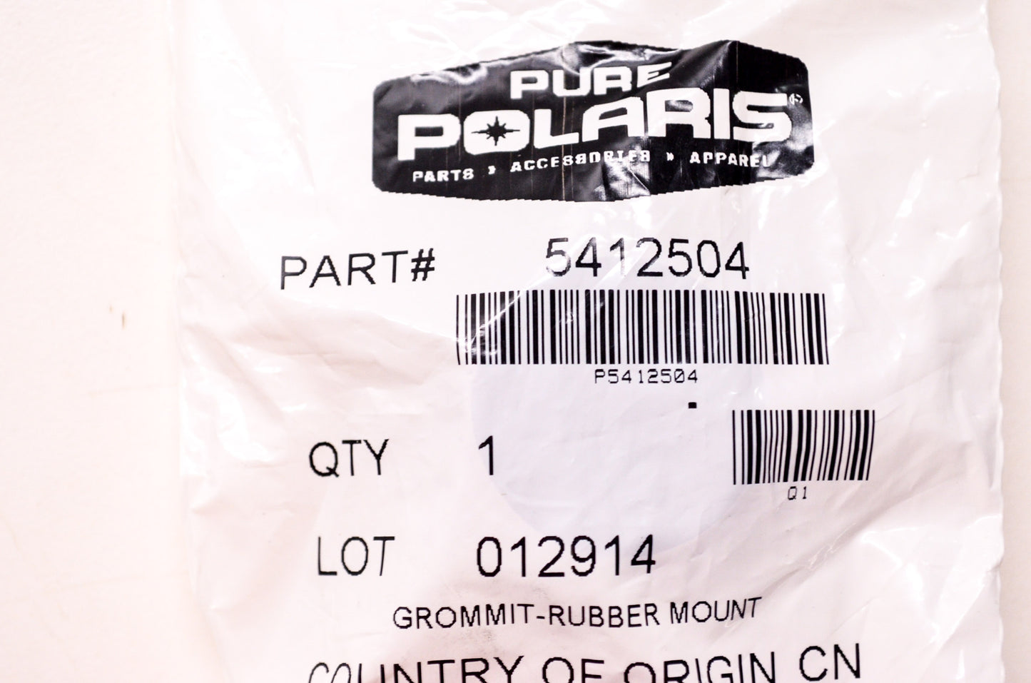OEM Polaris 5412504 Rubber Mount Grommet 25" NOS