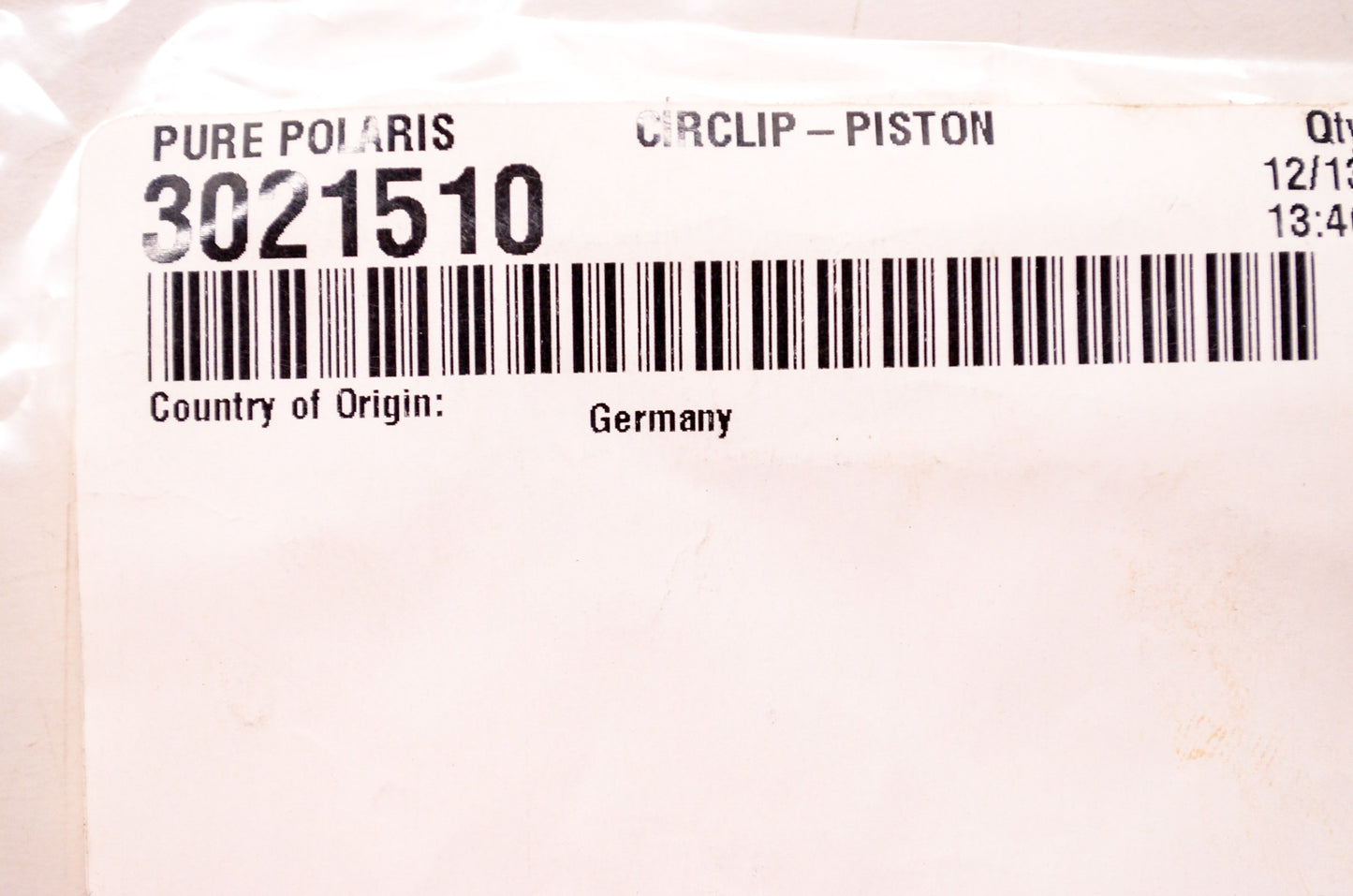 OEM Polaris 3021510 Piston Circlip