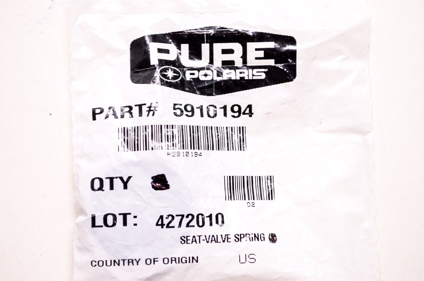 OEM Polaris 5910194 Valve Spring Seat NOS