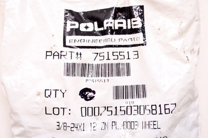 OEM Polaris 7515513 Wheel Stud 3/8-24x1.12 Qty 2 NOS