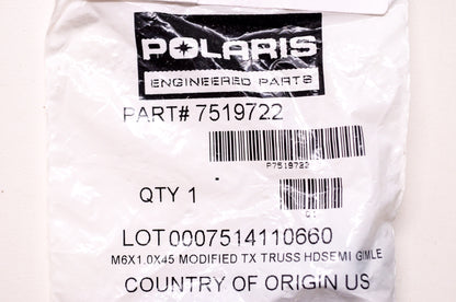 OEM Polaris 7519722 Screw M6X1.0X45 NOS