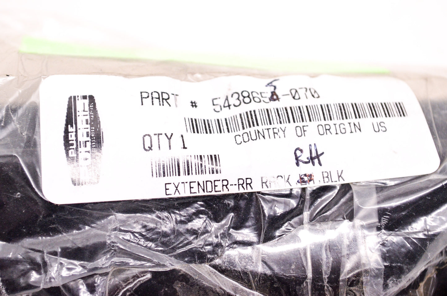 New OEM Polaris Black Right Rear Rack Extender NOS