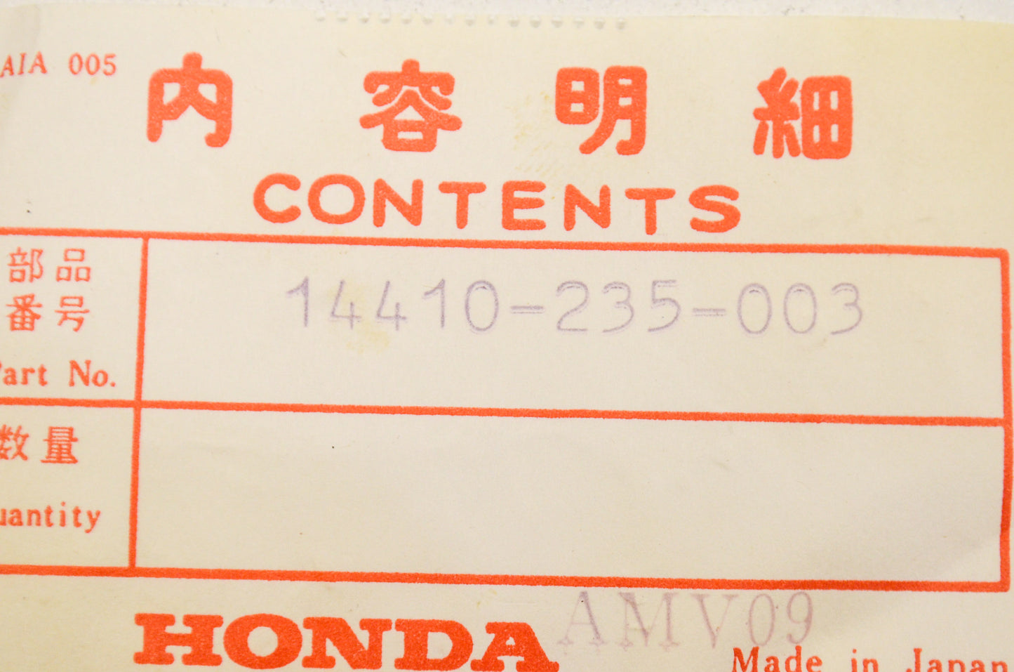 New OEM Honda Cam Chain NOS