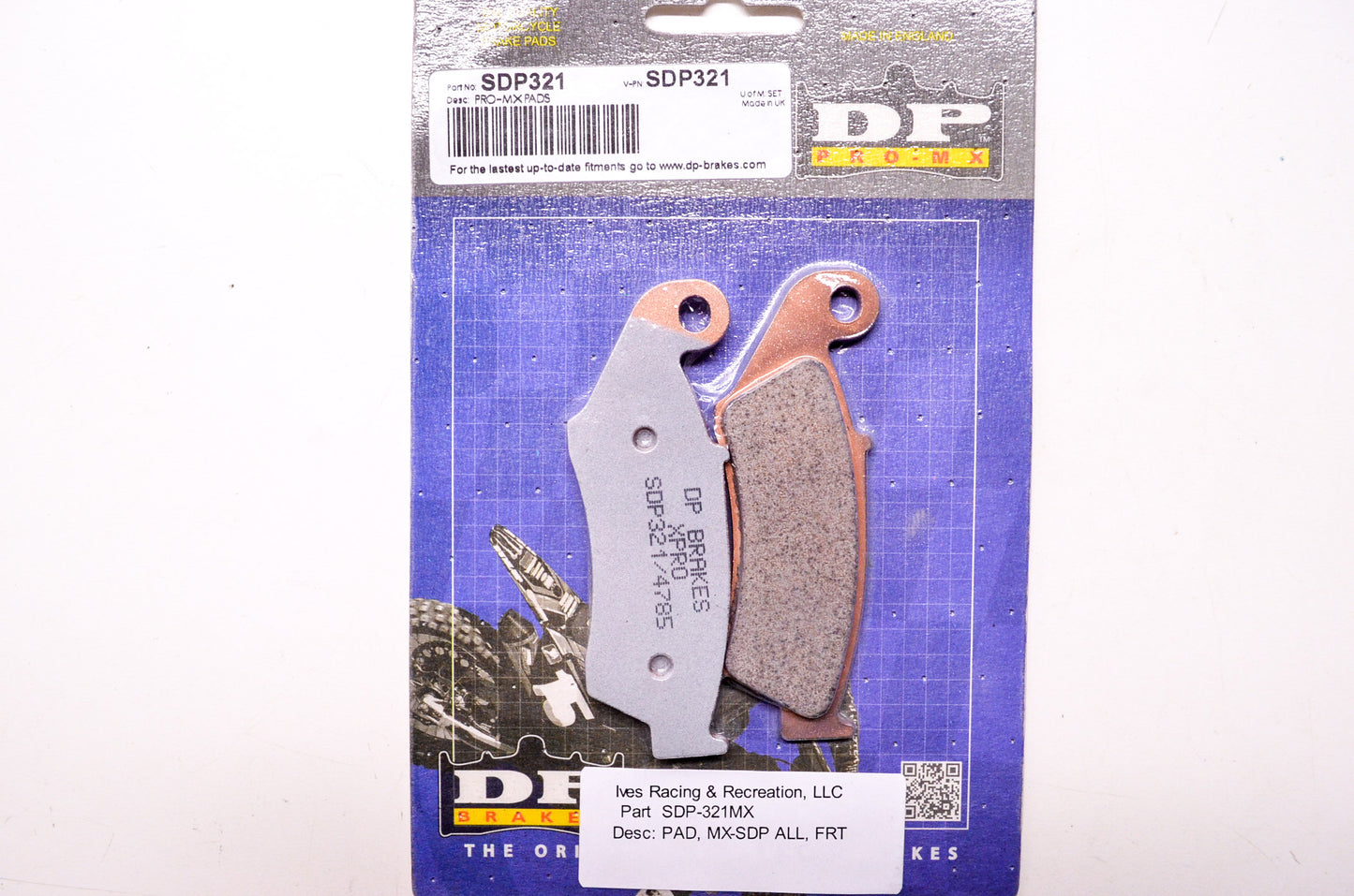 New DP Brakes Pro MX Brake Pad Pair NOS