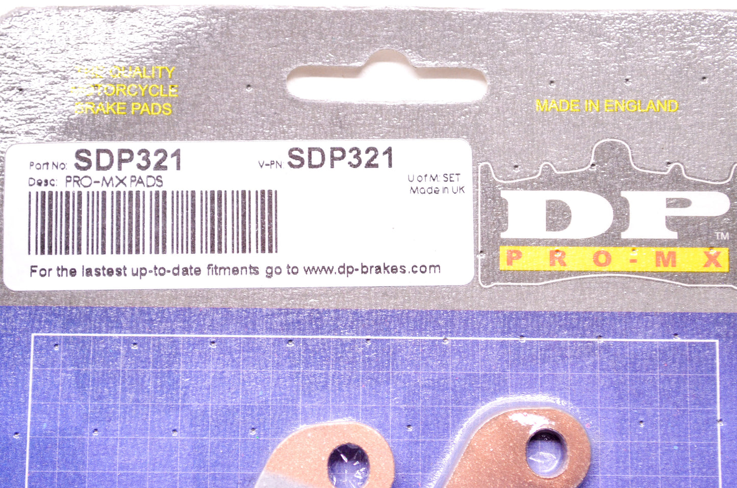 New DP Brakes Pro MX Brake Pad Pair NOS