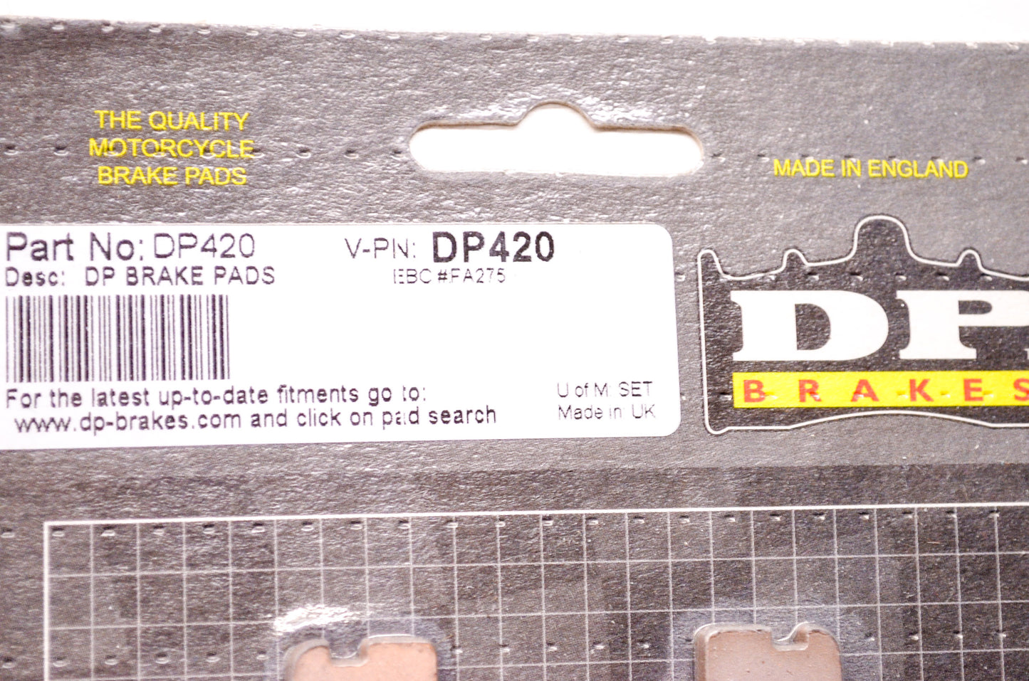 New DP Brakes Off Road Brake Pad Pair NOS