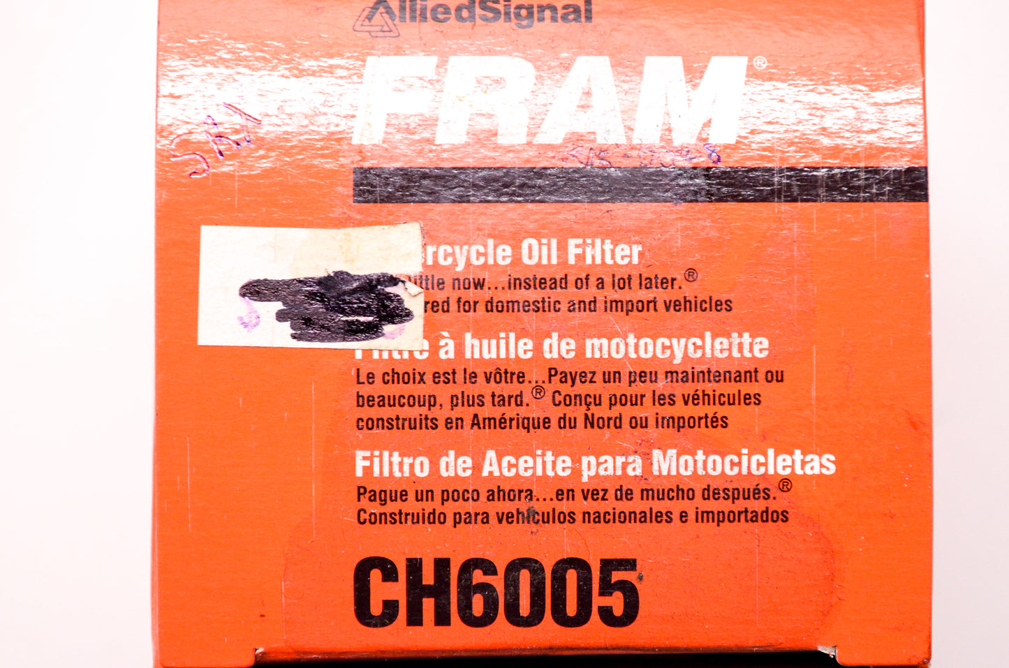 NEW Fram Oil Filter Yamaha SR250 500TT XT500 XT600 XV500 CH6005 NOS