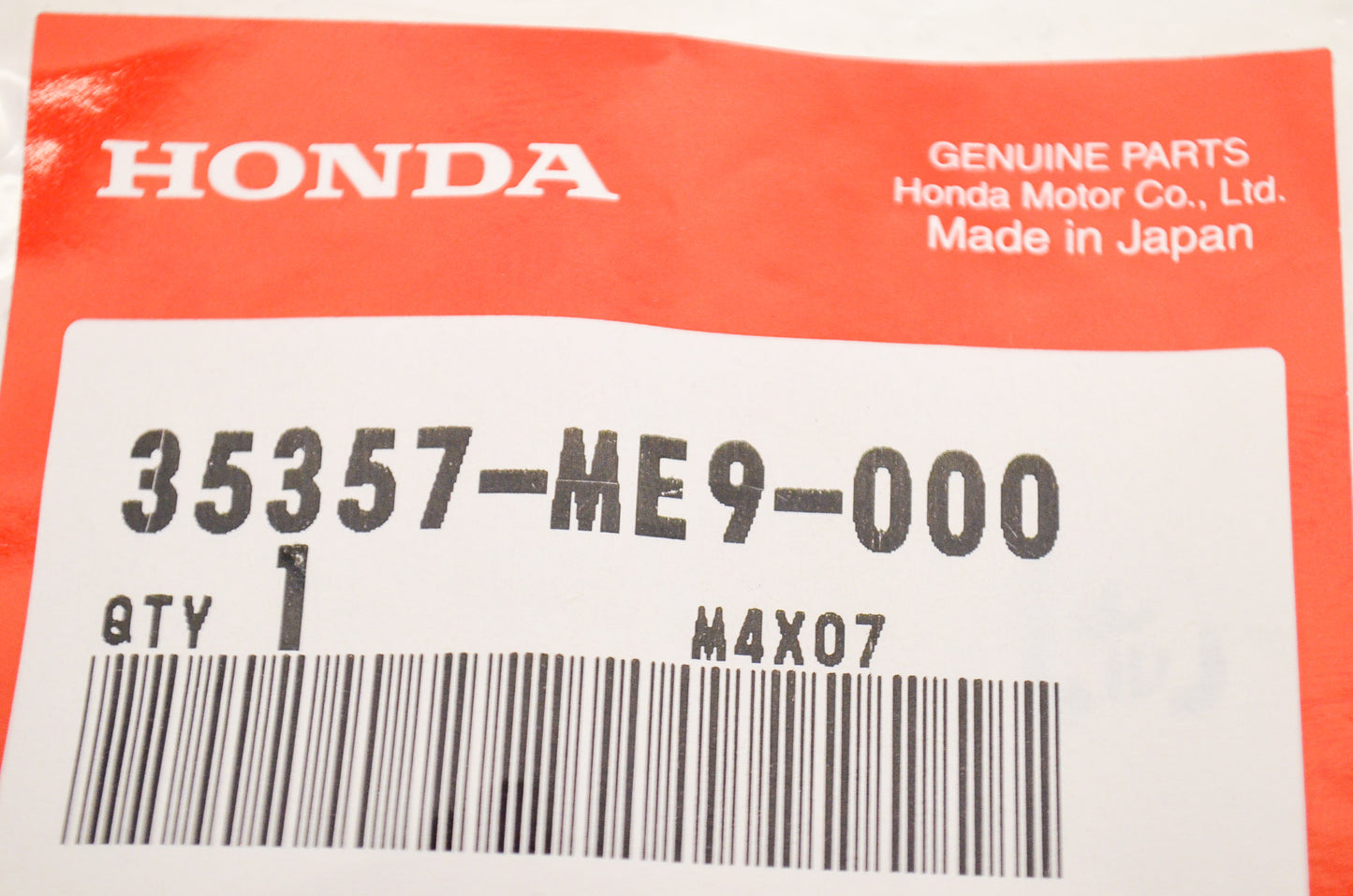 OEM Honda 35357-ME9-000 Stop Switch Spring NOS