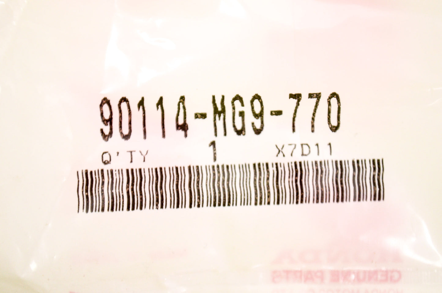 OEM Honda 90114-MG9-770 Screw Qty 3 NOS