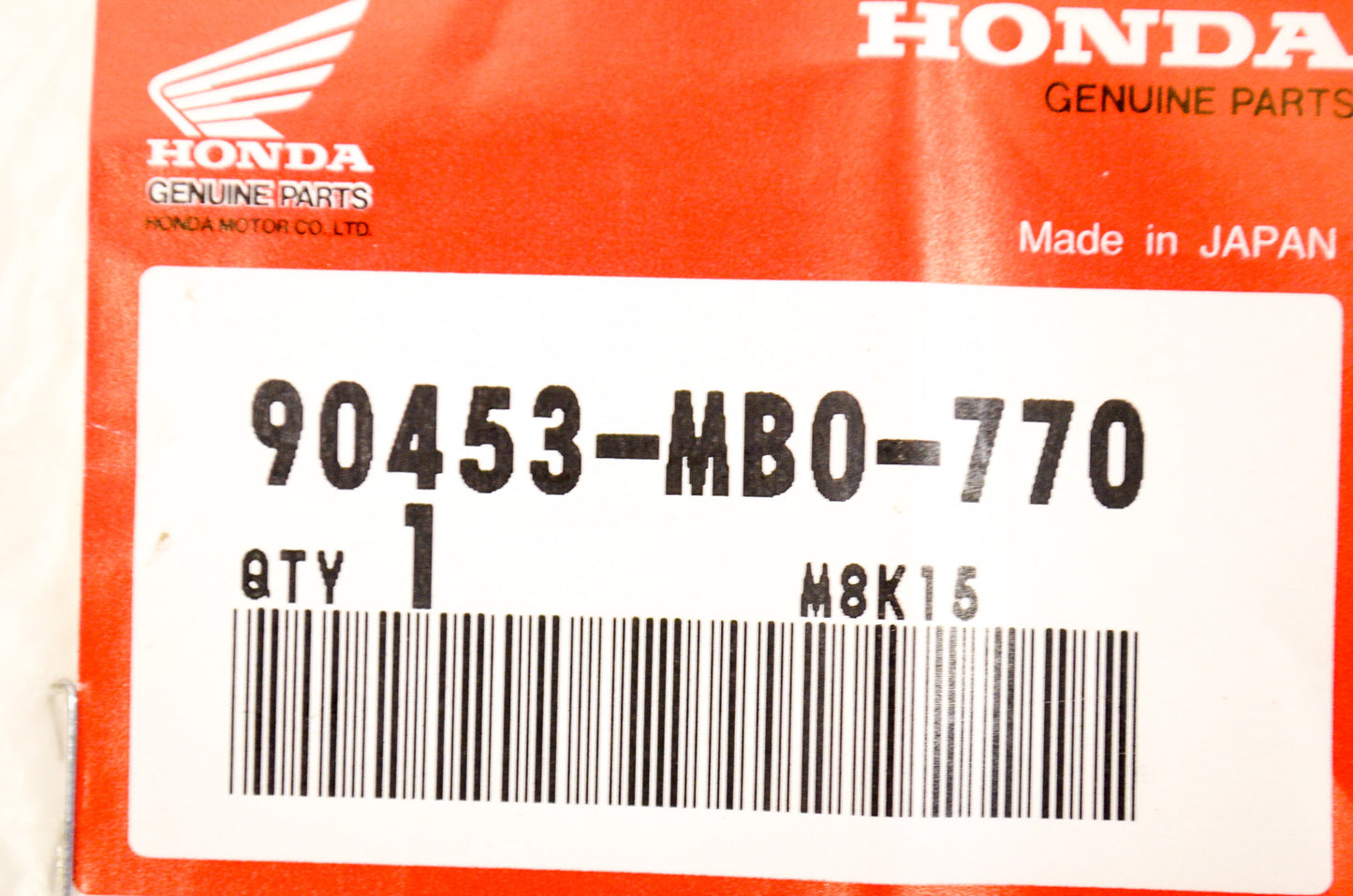 New OEM Honda 90453-MB0-770 Washer (20x1.05) NOS