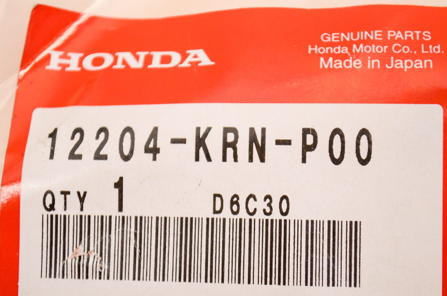 OEM Honda 12204-KRN-P00 OS Valve Guide NOS
