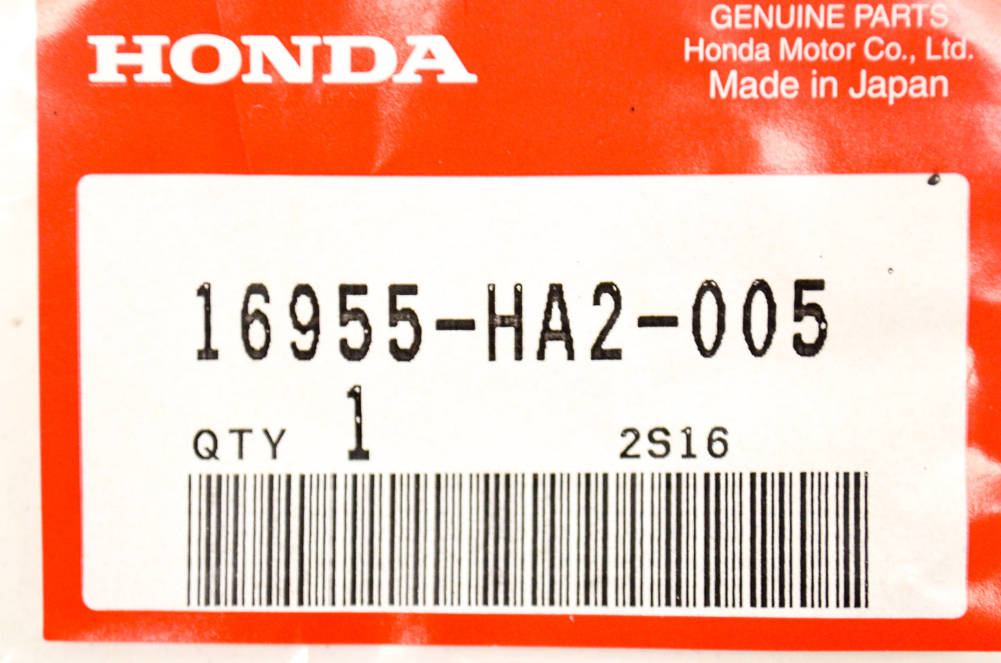 OEM Honda 16955-HA2-005 Petcock Gasket NOS