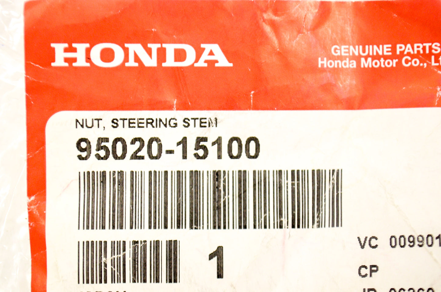 New OEM Honda Steering Stem Nut NOS