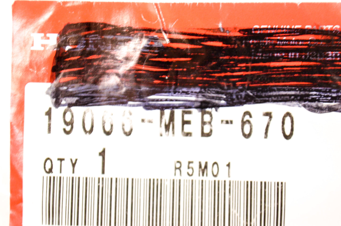 OEM Honda 19066-MEB-670 Water Hose F NOS