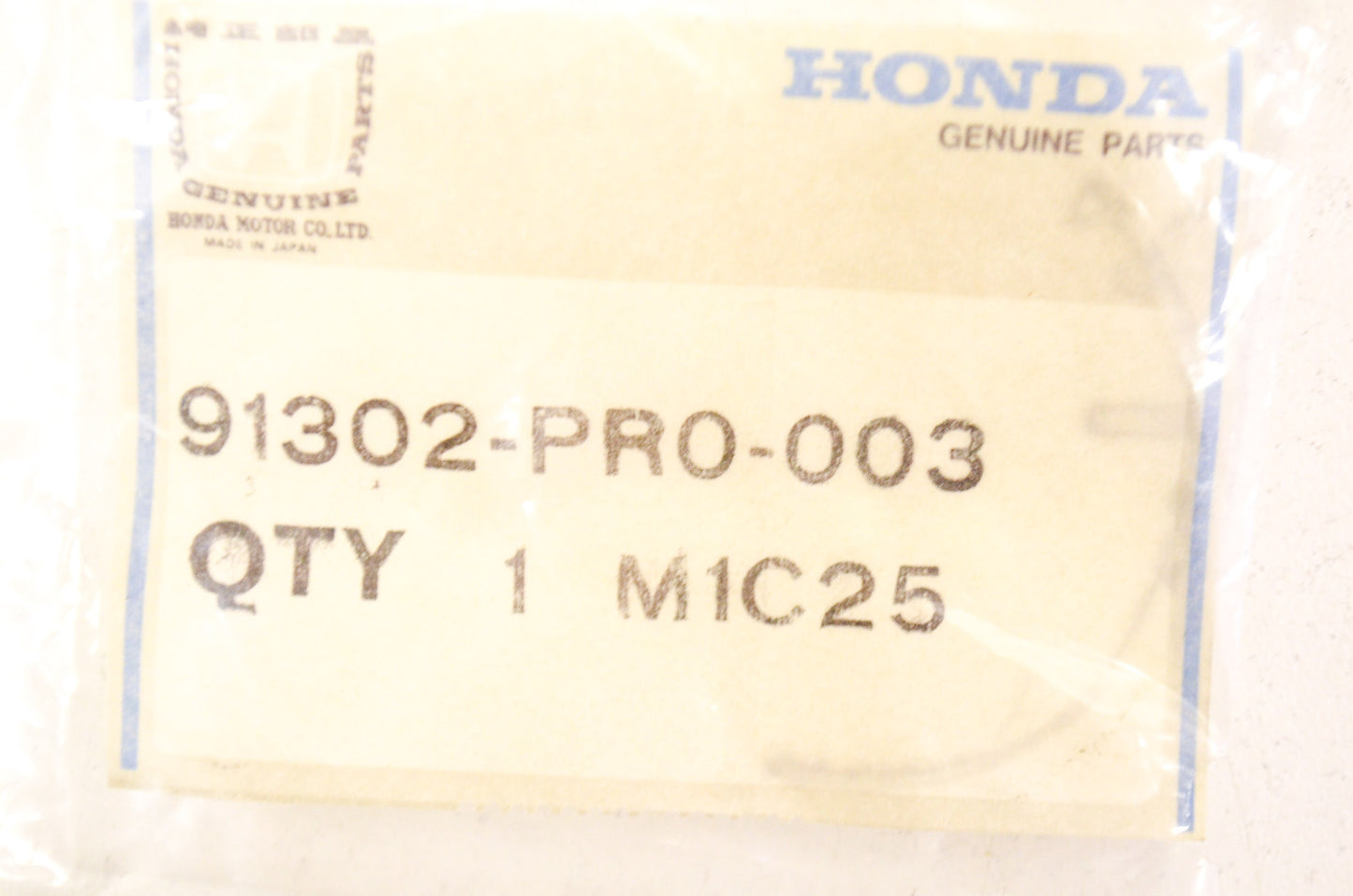 OEM Honda 91302-PR0-003 O-Ring NOS