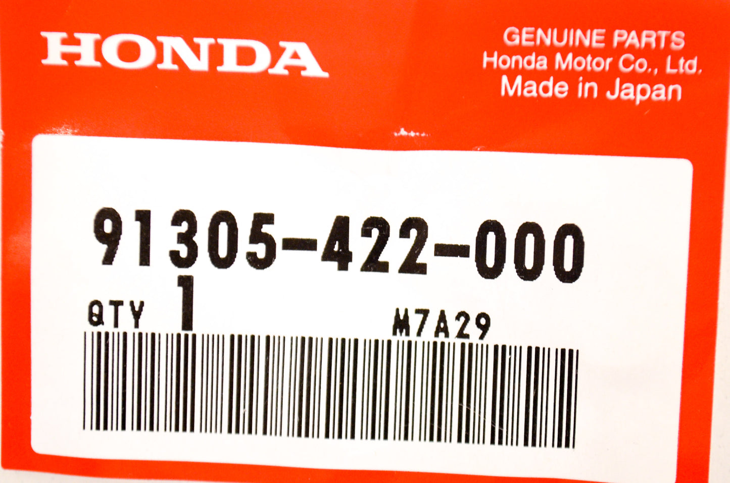 OEM Honda 91305-422-000 O-Ring (9.8X2.4) NOS