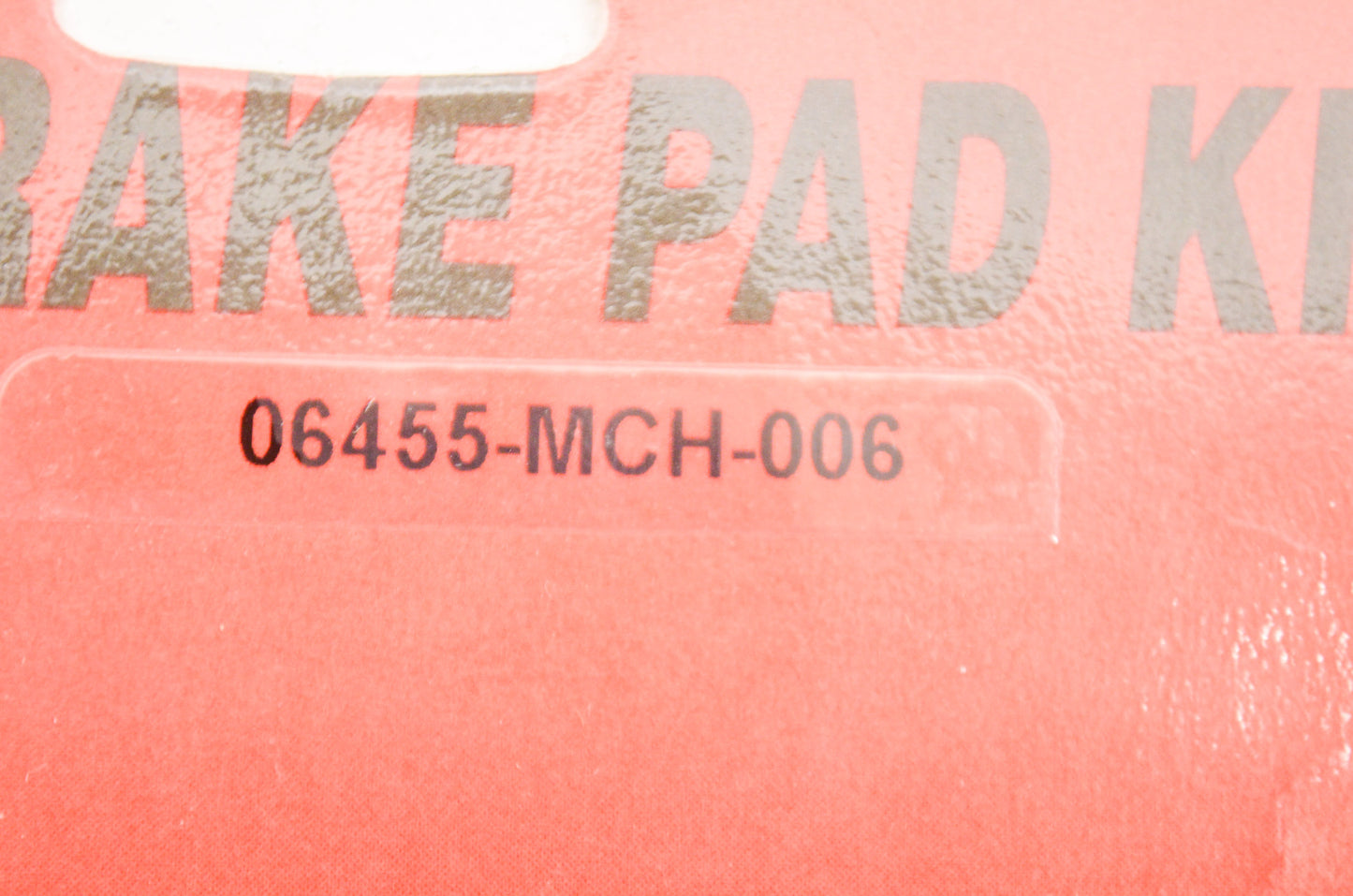 OEM Honda 06455-MCH-006 Pad Set NOS