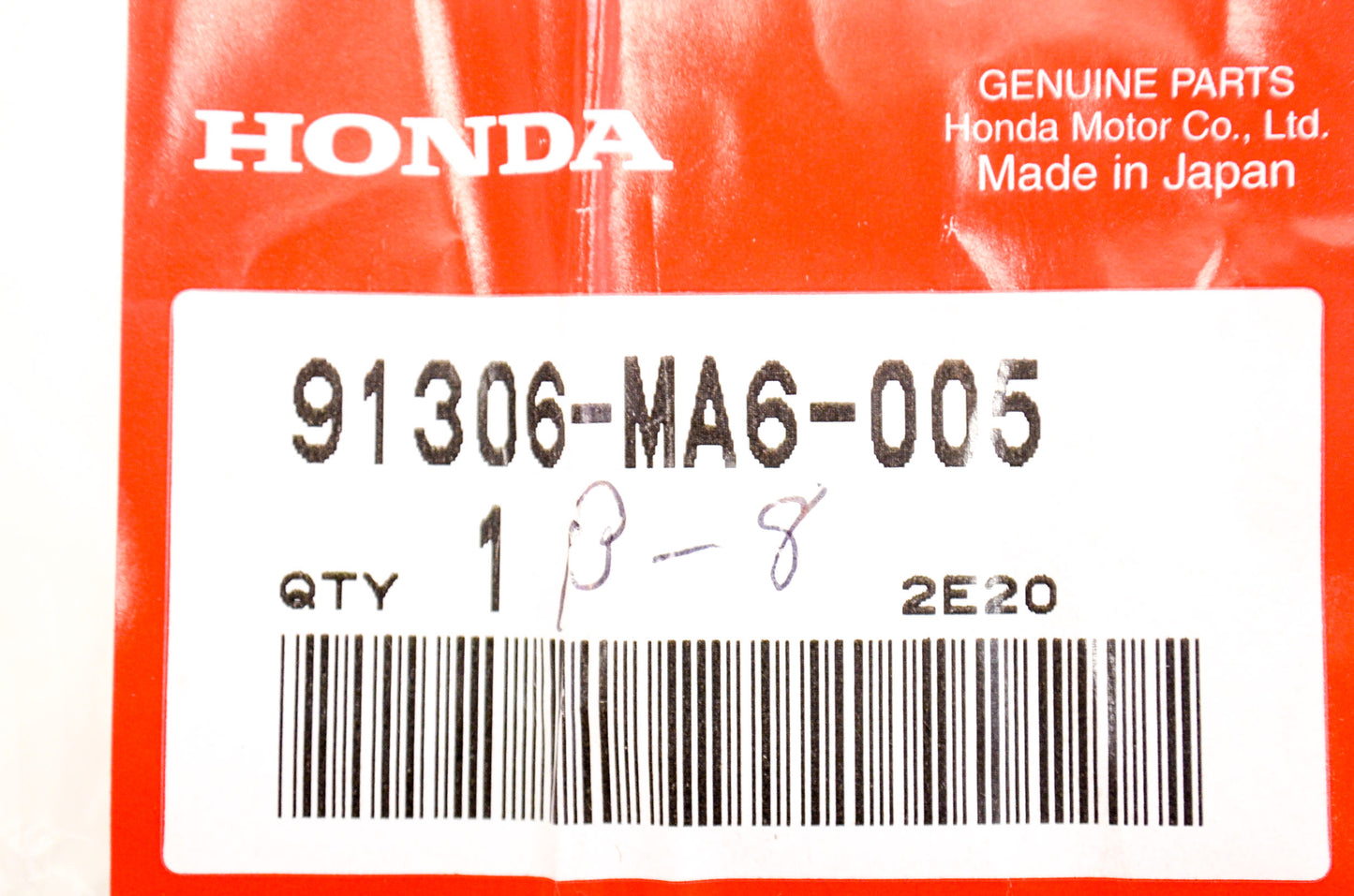 OEM Honda 91306-MA6-005 O-Ring (31.7X2.4) NOS
