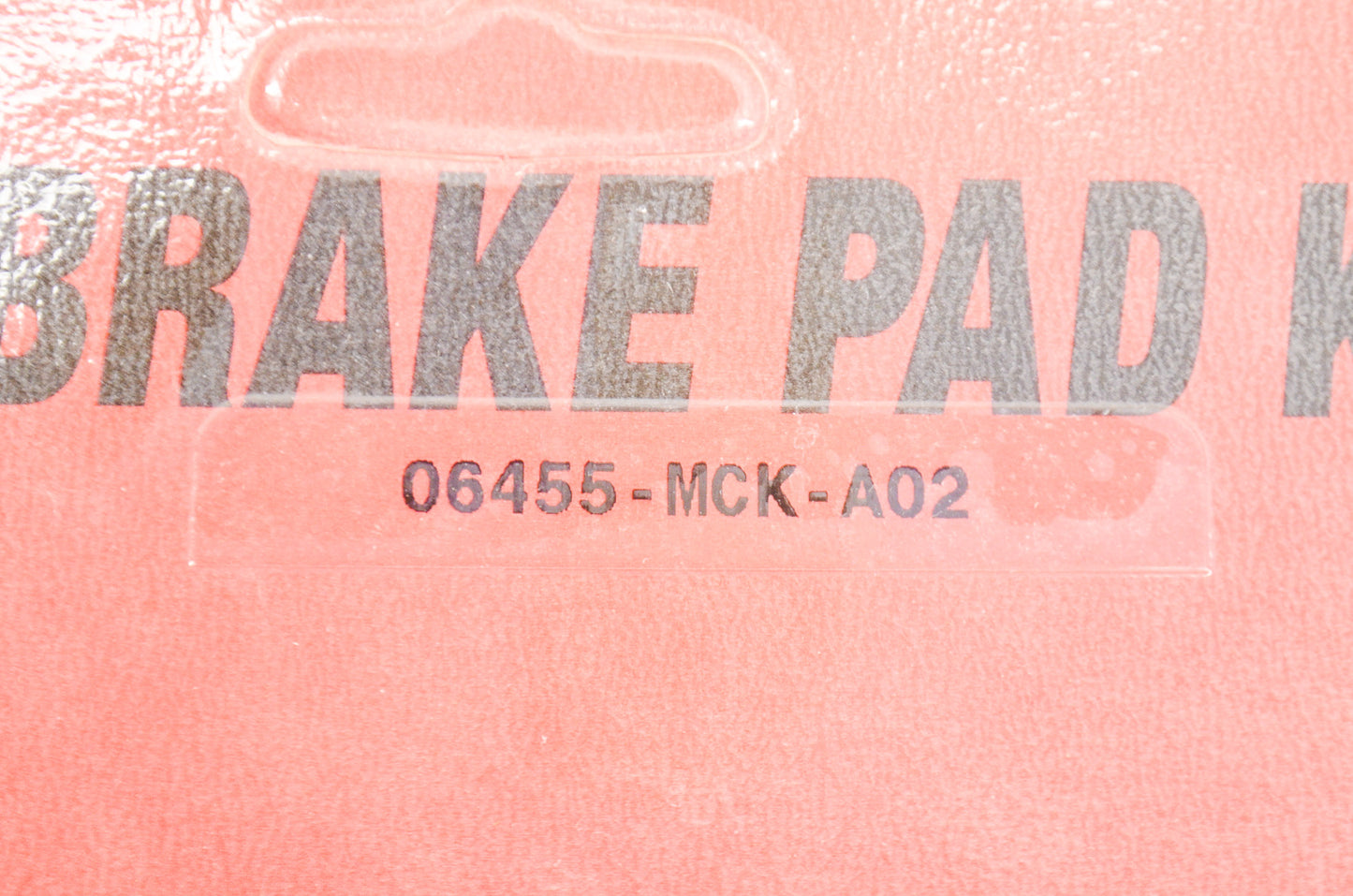 OEM Honda 06455-MCK-A02 Front Pad Set NOS