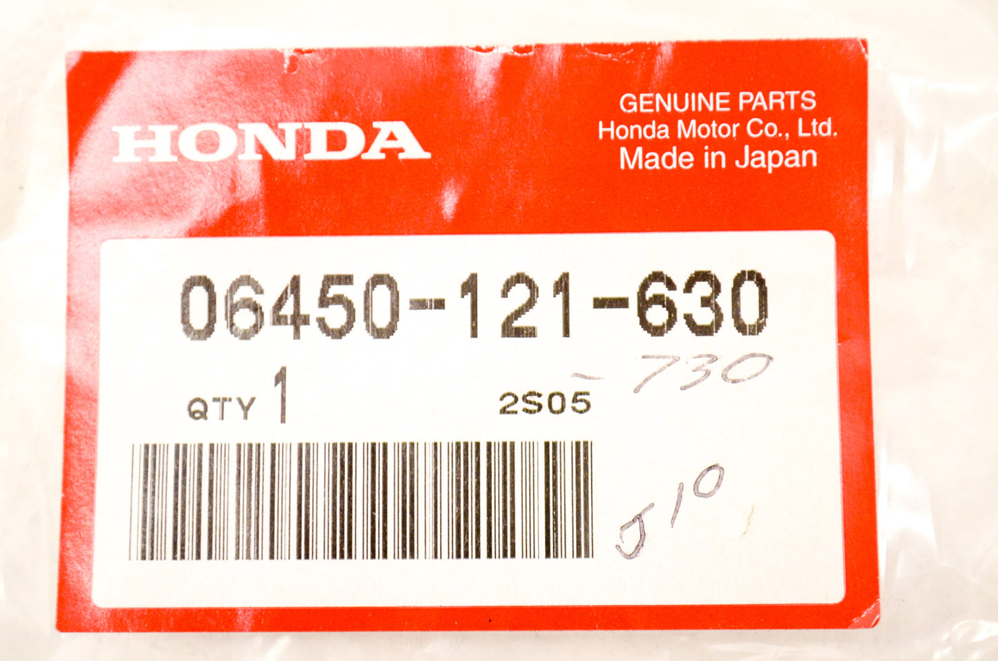 OEM Honda 06450-121-630 Brake Shoe Set NOS