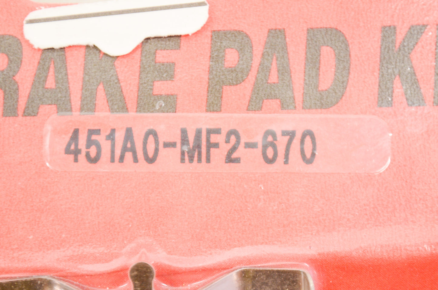 OEM Honda 451A0-MF2-670 Brake Pad Kit NOS