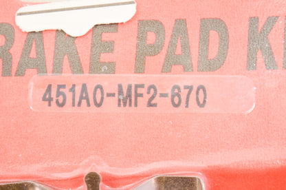 OEM Honda 451A0-MF2-670 Brake Pad Kit NOS
