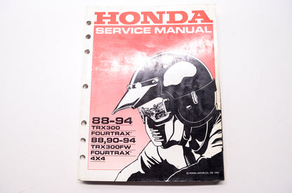 OEM Honda 61HC406 Service Manual TRX300FW 88-94