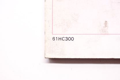 Honda Service Shop Manual TRX125 Fourtrax 87-88