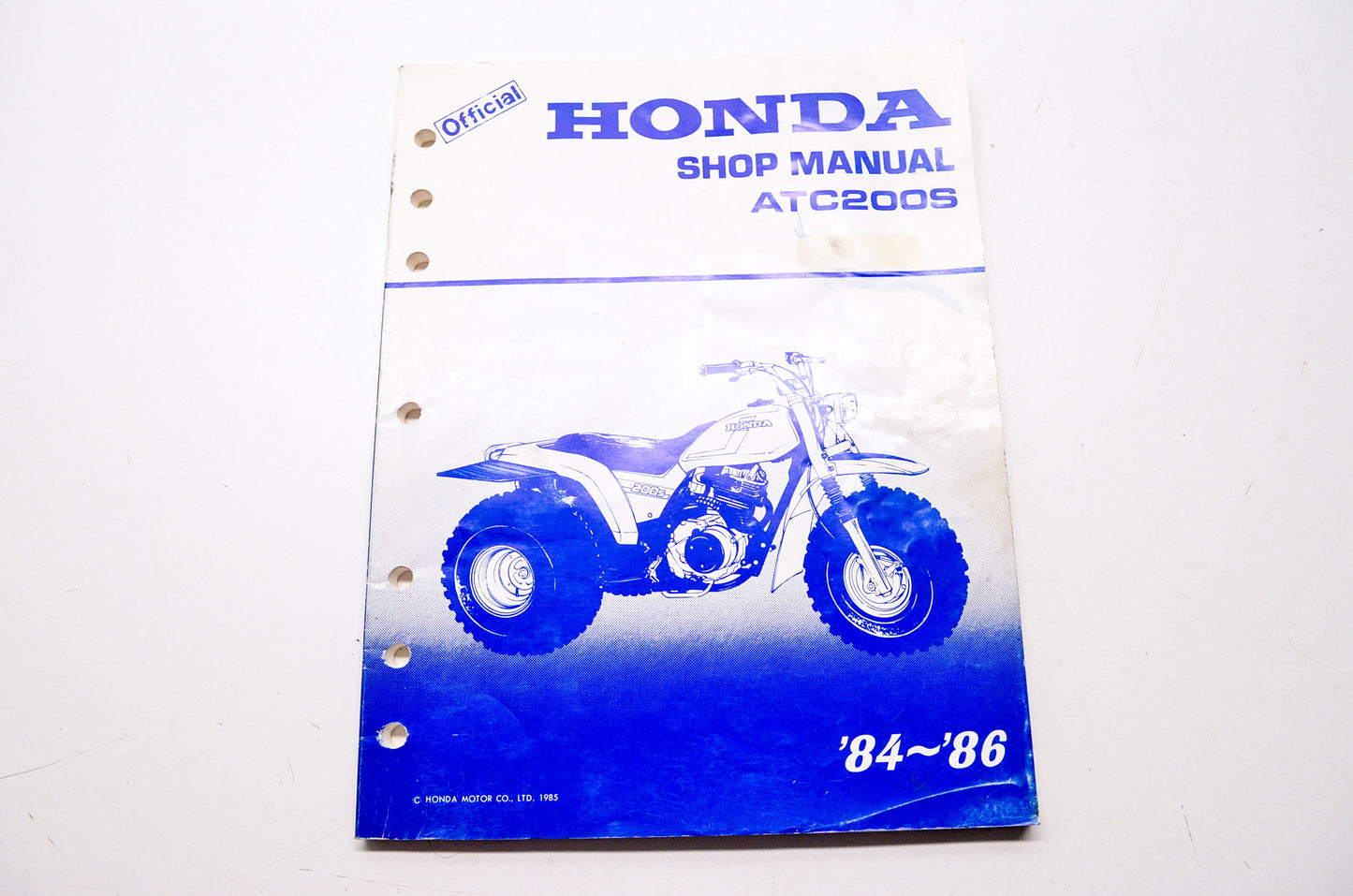 Honda Official Service Shop Manual ATC200S 84-86