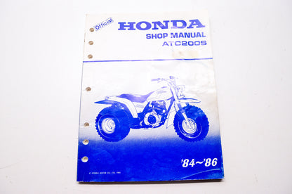 Honda Official Service Shop Manual ATC200S 84-86