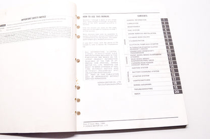 OEM Honda 61HA002 Service Manual ATC250ES E