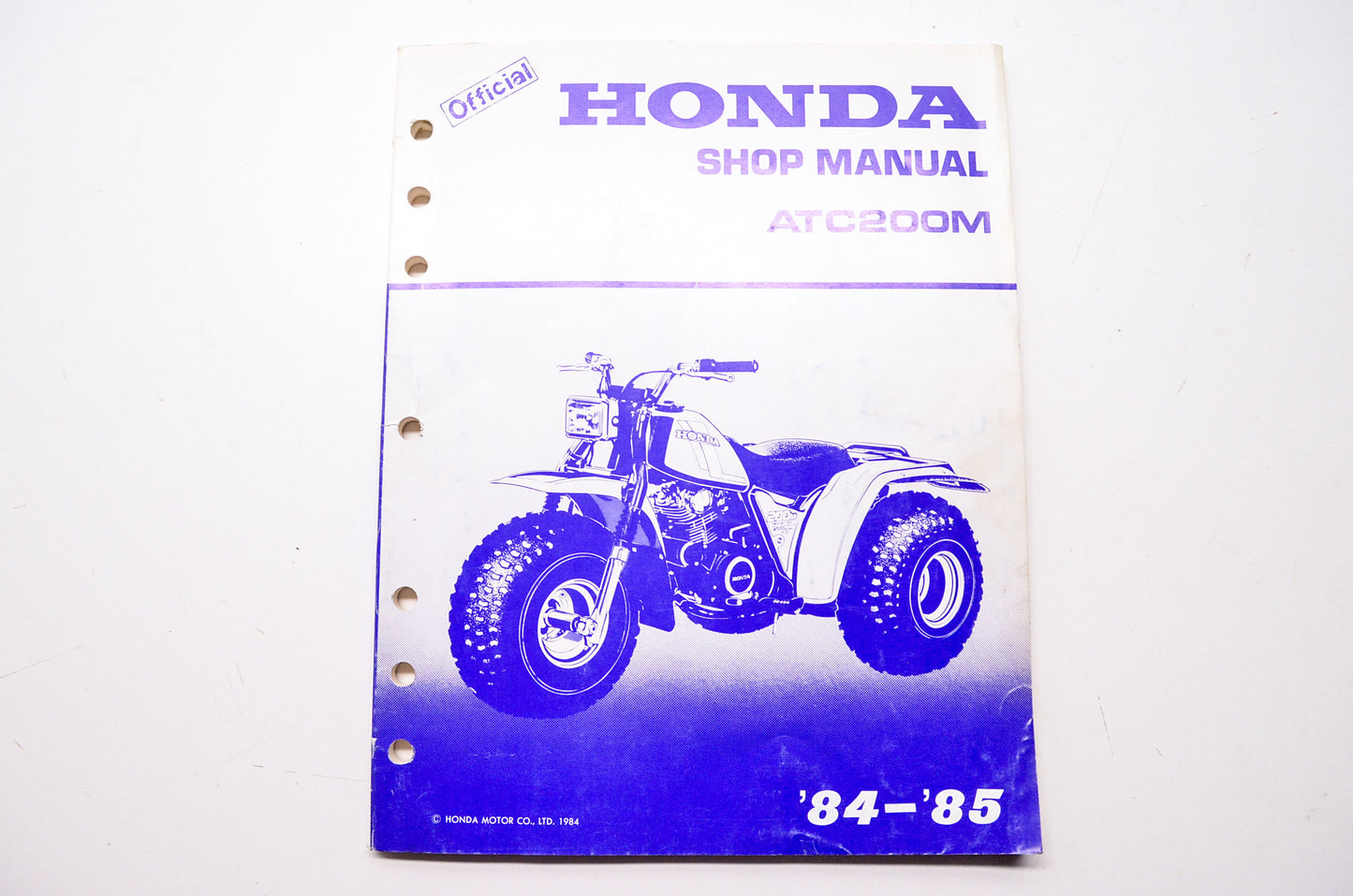 OEM Honda 61VM301 Service Manual 84-85 ATC200M