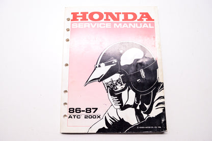 Honda Service Shop Manual ATC200X 86-87